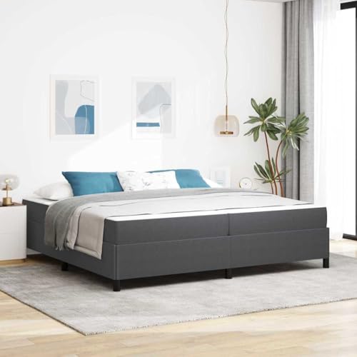 Qnhdfrt Modernes Bettgestell mit Hochdichter Schaummatratze 100 x 200 cm Dunkelgrau Cordstoff Minimalistisches Design & Robuste Holzstruktur für Schlafzimmer und Gästezimmer Qnhdfrt Modernes Bettgestell mit Hochdichter Schaummatratze 100 x 200 cm Dunkelgrau Cordstoff Minimalistisches Design & Robuste Holzstruktur für Schlafzimmer und Gästezimmer von Qnhdfrt