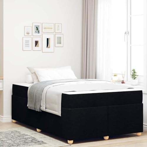 Qnhdfrt Modernes Bettgestell mit Matratze 120 x 200 cm Schwarz Stoff Hochdichte Schaummatratze & Fester Lattenrost für Erholsamen Schlaf Elegantes Design für Schlafzimmer Qnhdfrt Modernes Bettgestell mit Matratze 120 x 200 cm Schwarz Stoff Hochdichte Schaummatratze & Fester Lattenrost für Erholsamen Schlaf Elegantes Design für Schlafzimmer von Qnhdfrt