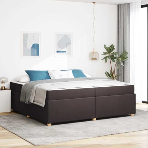Qnhdfrt Modernes Bettgestell mit Matratze 200 x 200 cm Dunkelbraun Hochdichte Schaummatratze & Fester Lattenrost für Erholsamen Schlaf im Schlafzimmer Qnhdfrt Modernes Bettgestell mit Matratze 200 x 200 cm Dunkelbraun Hochdichte Schaummatratze & Fester Lattenrost für Erholsamen Schlaf im Schlafzimmer von Qnhdfrt