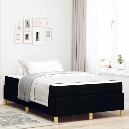 Qnhdfrt Modernes Bettgestell mit Stauraum 120 x 200 cm in Schwarz und Weiß Stoffbezug mit Schaumstoffmatratze Minimalistisches Design für Schlafzimmer Gästebett und Jugendzimmer Qnhdfrt Modernes Bettgestell mit Stauraum 120 x 200 cm in Schwarz und Weiß Stoffbezug mit Schaumstoffmatratze Minimalistisches Design für Schlafzimmer Gästebett und Jugendzimmer von Qnhdfrt