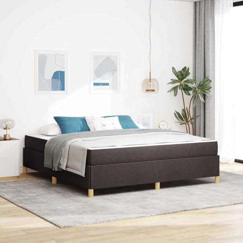 Qnhdfrt Modernes Bettgestell mit Stauraum 180 x 200 cm Dunkelbraun und Weiß Stoff Bezogen Minimalistisches Design für Schlafzimmer und Gästezimmer Qnhdfrt Modernes Bettgestell mit Stauraum 180 x 200 cm Dunkelbraun und Weiß Stoff Bezogen Minimalistisches Design für Schlafzimmer und Gästezimmer von Qnhdfrt