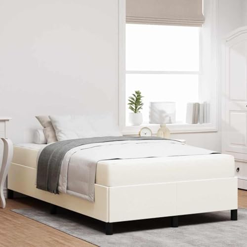 Qnhdfrt Modernes Bettgestell mit hochdichter Schaummatratze 120 x 200 cm Creme Cordstoff Robuste Holzstruktur & Minimalistisches Design für Schlafzimmer und Gästezimmer Qnhdfrt Modernes Bettgestell mit hochdichter Schaummatratze 120 x 200 cm Creme Cordstoff Robuste Holzstruktur & Minimalistisches Design für Schlafzimmer und Gästezimmer von Qnhdfrt