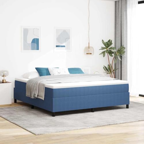 Qnhdfrt Modernes Blaues Bettgestell aus Naturholz 180 x 200 cm Robuste Metallbeine bis 200 kg Belastbar Stilvolles Design für Schlafzimmer und Gästezimmer Qnhdfrt Modernes Blaues Bettgestell aus Naturholz 180 x 200 cm Robuste Metallbeine bis 200 kg Belastbar Stilvolles Design für Schlafzimmer und Gästezimmer von Qnhdfrt