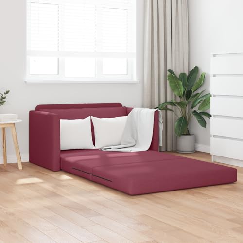 Qnhdfrt Modernes Boden-Sofa-Bett 2-in-1 Schlafsofa Couch Burgunderrot 124x71x78 cm Komfortables Design für Wohnzimmer und Kleine Räume Qnhdfrt Modernes Boden-Sofa-Bett 2-in-1 Schlafsofa Couch Burgunderrot 124x71x78 cm Komfortables Design für Wohnzimmer und Kleine Räume von Qnhdfrt