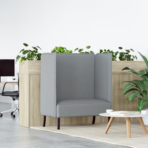 Qnhdfrt Modernes Ecksofa Hellgrau aus Stoff 109x56x121 cm Kompakt für Wohnzimmer Büro Lounge Qnhdfrt Modernes Ecksofa Hellgrau aus Stoff 109x56x121 cm Kompakt für Wohnzimmer Büro Lounge von Qnhdfrt
