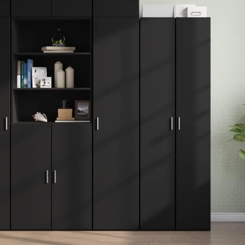 Qnhdfrt Modernes Highboard Schrank Schwarz Holzwerkstoff 40x42,5x185 cm Mit Griff Und Stauraum Elegantes Design Vielseitig Für Wohnzimmer Küche Flur Schlafzimmer Qnhdfrt Modernes Highboard Schrank Schwarz Holzwerkstoff 40x42,5x185 cm Mit Griff Und Stauraum Elegantes Design Vielseitig Für Wohnzimmer Küche Flur Schlafzimmer von Qnhdfrt