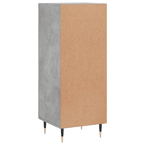 Qnhdfrt Modernes Sideboard Betongrau 34,5x34x90 cm aus Holzwerkstoff mit Metallbeinen für Wohnzimmer Küche Flur Viel Stauraum und Stabilem Design Qnhdfrt Modernes Sideboard Betongrau 34,5x34x90 cm aus Holzwerkstoff mit Metallbeinen für Wohnzimmer Küche Flur Viel Stauraum und Stabilem Design von Qnhdfrt