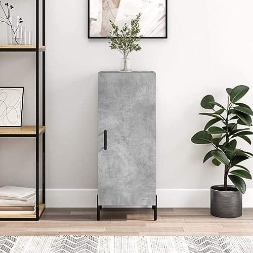 Qnhdfrt Modernes Sideboard Betongrau 34,5x34x90 cm aus Holzwerkstoff mit Metallbeinen und 3 Fächern für Wohnzimmer Flur oder Esszimmer als vielseitiger Aufbewahrungsschrank Qnhdfrt Modernes Sideboard Betongrau 34,5x34x90 cm aus Holzwerkstoff mit Metallbeinen und 3 Fächern für Wohnzimmer Flur oder Esszimmer als vielseitiger Aufbewahrungsschrank von Qnhdfrt