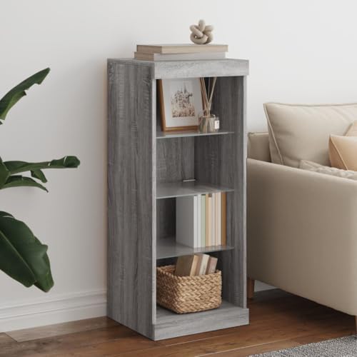 Qnhdfrt Modernes Sideboard mit RGB LED-Beleuchtung Grau Sonoma 41x37x100 cm Viel Stauraum für Wohnzimmer Flur Küche Qnhdfrt Modernes Sideboard mit RGB LED-Beleuchtung Grau Sonoma 41x37x100 cm Viel Stauraum für Wohnzimmer Flur Küche von Qnhdfrt