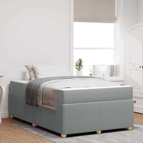 Qnhdfrt Modernes Stoff Bettgestell mit Matratze 120 x 190 cm Hellgrau Hochwertiges Daybed für Schlafzimmer Gästebett und kleine Wohnungen Qnhdfrt Modernes Stoff Bettgestell mit Matratze 120 x 190 cm Hellgrau Hochwertiges Daybed für Schlafzimmer Gästebett und kleine Wohnungen von Qnhdfrt