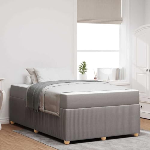Qnhdfrt Modernes Stoff Bettgestell mit Matratze 120 x 190 cm Taupe Daybed Gästebett Komfortables Single Bed für Schlafzimmer und Gästezimmer Qnhdfrt Modernes Stoff Bettgestell mit Matratze 120 x 190 cm Taupe Daybed Gästebett Komfortables Single Bed für Schlafzimmer und Gästezimmer von Qnhdfrt