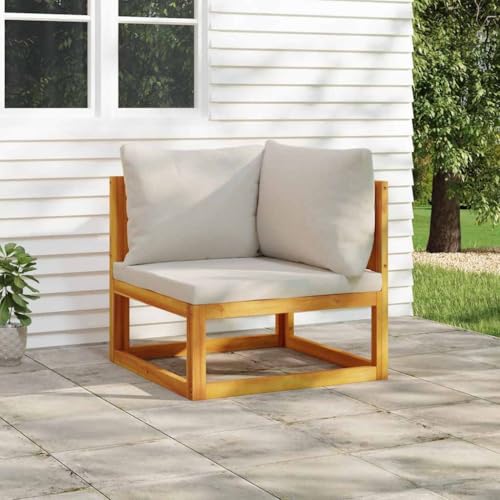 Qnhdfrt Modular-Ecksofa aus Akazien Massivholz mit Hellgrauen Kissen Bequemes Outdoor Sofa für Garten Balkon und Terrasse Robustes Design mit Hoher Tragfähigkeit bis 110 kg Qnhdfrt Modular-Ecksofa aus Akazien Massivholz mit Hellgrauen Kissen Bequemes Outdoor Sofa für Garten Balkon und Terrasse Robustes Design mit Hoher Tragfähigkeit bis 110 kg von Qnhdfrt
