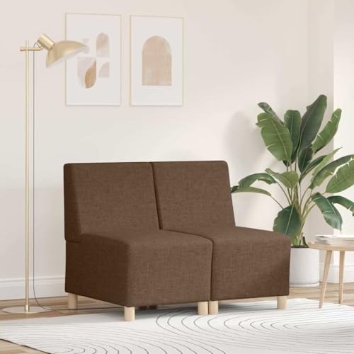 Qnhdfrt Modulares Armfreies 2-Sitzer Sofa Braun 55x55 cm Stoff Modernes Design Robust und Langlebig für Wohnzimmer Jugendzimmer und Balkon Qnhdfrt Modulares Armfreies 2-Sitzer Sofa Braun 55x55 cm Stoff Modernes Design Robust und Langlebig für Wohnzimmer Jugendzimmer und Balkon von Qnhdfrt