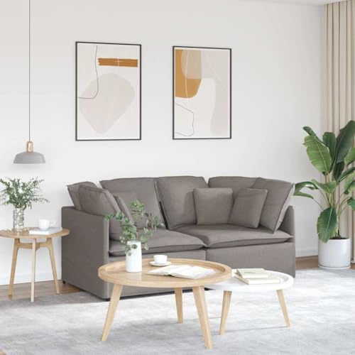 Qnhdfrt Modulares Ecksofa mit Kissen Stoff Taupe 200x100 cm Sofa Couch Bequem und Langlebig für Wohnzimmer Balkon Qnhdfrt Modulares Ecksofa mit Kissen Stoff Taupe 200x100 cm Sofa Couch Bequem und Langlebig für Wohnzimmer Balkon von Qnhdfrt