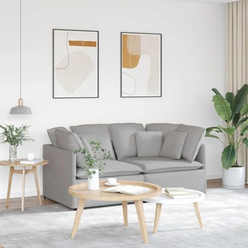 Qnhdfrt Modulares Sofa Set Ecksofa mit Kissen in Wolkengrau Stoff | Größe 200x100x64 cm | Elegantes Design, Hoher Komfort | Für Wohnzimmer und Lounge Qnhdfrt Modulares Sofa Set Ecksofa mit Kissen in Wolkengrau Stoff | Größe 200x100x64 cm | Elegantes Design, Hoher Komfort | Für Wohnzimmer und Lounge von Qnhdfrt
