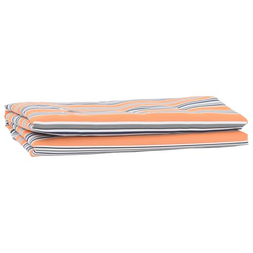 Qnhdfrt Multicolor Markisen Ersatzgewebe Blau Orange Gestreift 10m x 1,6m Rechteckig Polyester Matt Sonnenschutz UV- und Wasserabweisend für Balkon Terrasse Garten von Qnhdfrt
