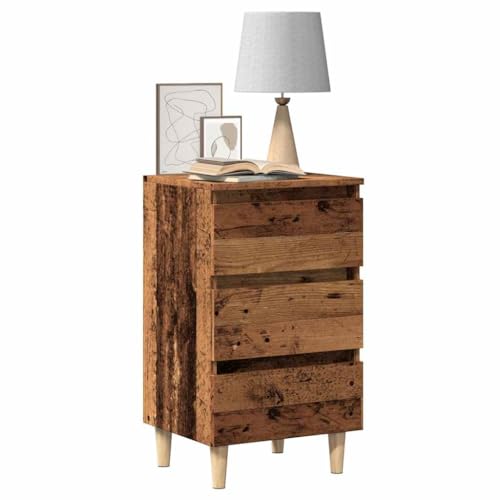 Qnhdfrt Nachttisch Altholz-Optik 40x35x69 cm schmaler Beistelltisch Holzwerkstoff mit Stauraum für Schlafzimmer Qnhdfrt Nachttisch Altholz-Optik 40x35x69 cm schmaler Beistelltisch Holzwerkstoff mit Stauraum für Schlafzimmer von Qnhdfrt