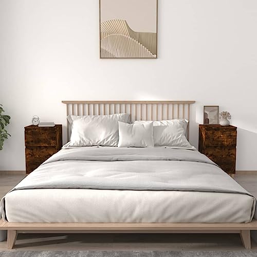 Qnhdfrt Nachttisch Beistelltisch 2 Stück Räuchereiche 40x35x70 cm Elegantes Design mit viel Stauraum für Schlafzimmer und Wohnzimmer Qnhdfrt Nachttisch Beistelltisch 2 Stück Räuchereiche 40x35x70 cm Elegantes Design mit viel Stauraum für Schlafzimmer und Wohnzimmer von Qnhdfrt