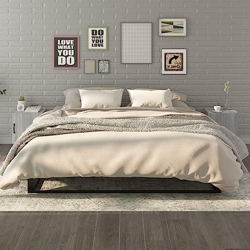 Qnhdfrt Nachttisch Beistelltisch Grau Sonoma Holzwerkstoff 40x40x50 cm mit Tür für Schlafzimmer Elegantes Design 2 Stück Qnhdfrt Nachttisch Beistelltisch Grau Sonoma Holzwerkstoff 40x40x50 cm mit Tür für Schlafzimmer Elegantes Design 2 Stück von Qnhdfrt