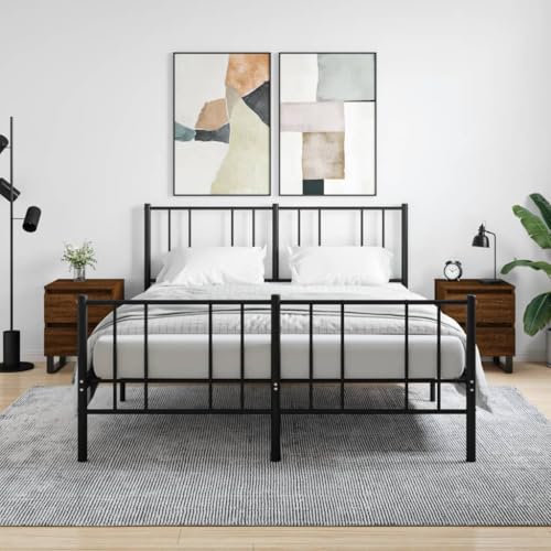 Qnhdfrt Nachttisch Braun Eichen-Optik mit 2 Schubladen 40x35x50 cm 2 Stück Holzwerkstoff Schmaler Beistelltisch für Schlafzimmer Qnhdfrt Nachttisch Braun Eichen-Optik mit 2 Schubladen 40x35x50 cm 2 Stück Holzwerkstoff Schmaler Beistelltisch für Schlafzimmer von Qnhdfrt