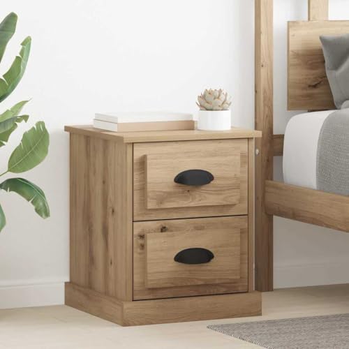 Qnhdfrt Nachttisch Eiche handwerklich 39x39x47,5 cm mit 4 Schubladen Modernes Sideboard Schlafzimmer Nachtkasten Beistelltisch klein für Schlafzimmer Wohnzimmer Flur Qnhdfrt Nachttisch Eiche handwerklich 39x39x47,5 cm mit 4 Schubladen Modernes Sideboard Schlafzimmer Nachtkasten Beistelltisch klein für Schlafzimmer Wohnzimmer Flur von Qnhdfrt