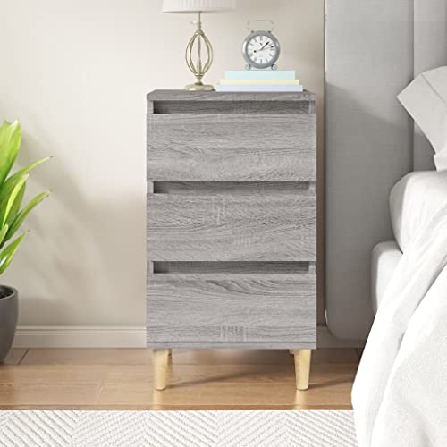 Qnhdfrt Nachttisch Grau Sonoma Beistelltisch mit 3 Schubladen Holzwerkstoff Kommode 40x35x70 cm Modernes Design für Schlafzimmer Qnhdfrt Nachttisch Grau Sonoma Beistelltisch mit 3 Schubladen Holzwerkstoff Kommode 40x35x70 cm Modernes Design für Schlafzimmer von Qnhdfrt