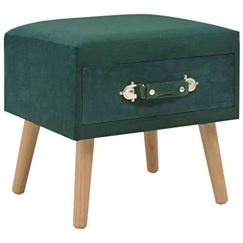 Qnhdfrt Nachttisch Grün aus Samt und Massivem Kiefernholz 40x35x40 cm mit Schublade Kompakt Stabil Vielseitig für Schlafzimmer Beistelltisch oder Kommode Qnhdfrt Nachttisch Grün aus Samt und Massivem Kiefernholz 40x35x40 cm mit Schublade Kompakt Stabil Vielseitig für Schlafzimmer Beistelltisch oder Kommode von Qnhdfrt