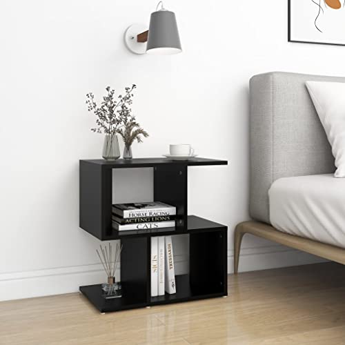 Qnhdfrt Nachttisch Schwarz 50x30x51,5 cm Schmaler Kleiner Beistelltisch mit Offenem Regal Moderne Schlafzimmer Kommode Qnhdfrt Nachttisch Schwarz 50x30x51,5 cm Schmaler Kleiner Beistelltisch mit Offenem Regal Moderne Schlafzimmer Kommode von Qnhdfrt