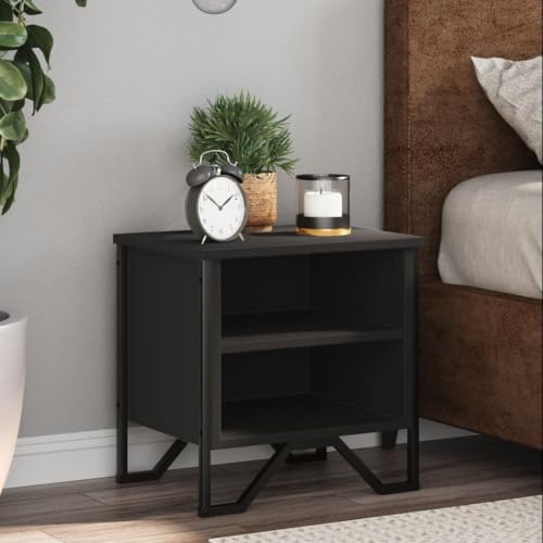 Qnhdfrt Nachttisch Schwarz Holzwerkstoff 40x30x40 cm Kleiner Schmaler Beistelltisch mit Stauraum Robuste Tischplatte für Schlafzimmer Wohnzimmer Modernes Design Qnhdfrt Nachttisch Schwarz Holzwerkstoff 40x30x40 cm Kleiner Schmaler Beistelltisch mit Stauraum Robuste Tischplatte für Schlafzimmer Wohnzimmer Modernes Design von Qnhdfrt