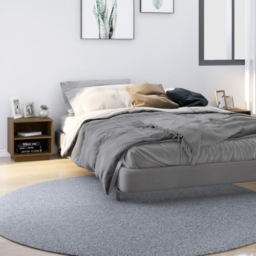 Qnhdfrt Nachttisch Set 2 STK. Honigbraun Massivholz Kiefer 40x34x40 cm Moderner Kleiner Beistelltisch für Schlafzimmer und Wohnzimmer von Qnhdfrt