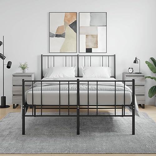 Qnhdfrt Nachttisch Set Grau Sonoma 2 Stück mit 3 Schubladen Holzwerkstoff Kommode 40x35x69 cm für Schlafzimmer Stauraum Qnhdfrt Nachttisch Set Grau Sonoma 2 Stück mit 3 Schubladen Holzwerkstoff Kommode 40x35x69 cm für Schlafzimmer Stauraum von Qnhdfrt
