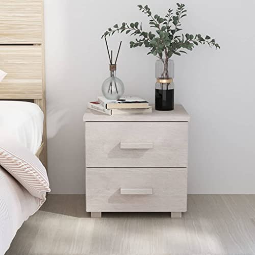 Qnhdfrt Nachttisch Weiß Massivholz Kiefer 40x35x44,5 cm Mit 2 Schubladen Schmaler Beistelltisch Kommode Für Schlafzimmer Stauraum Möbel Qnhdfrt Nachttisch Weiß Massivholz Kiefer 40x35x44,5 cm Mit 2 Schubladen Schmaler Beistelltisch Kommode Für Schlafzimmer Stauraum Möbel von Qnhdfrt