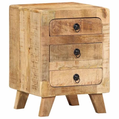 Qnhdfrt Nachttisch aus Massivholz Mango 37x32x50 cm Schmaler Kleiner Nachtschrank mit Stauraum fürs Schlafzimmer Robustes Naturmöbel Qnhdfrt Nachttisch aus Massivholz Mango 37x32x50 cm Schmaler Kleiner Nachtschrank mit Stauraum fürs Schlafzimmer Robustes Naturmöbel von Qnhdfrt
