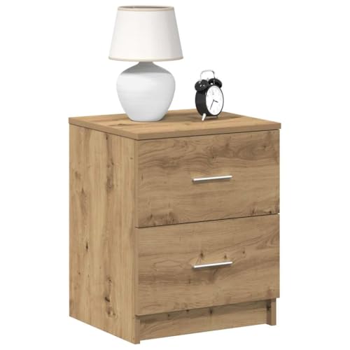 Qnhdfrt Nachttisch mit 2 Schubladen Artisan-Eiche Holzwerkstoff 40x36x50 cm schlankes Design für Schlafzimmer Qnhdfrt Nachttisch mit 2 Schubladen Artisan-Eiche Holzwerkstoff 40x36x50 cm schlankes Design für Schlafzimmer von Qnhdfrt