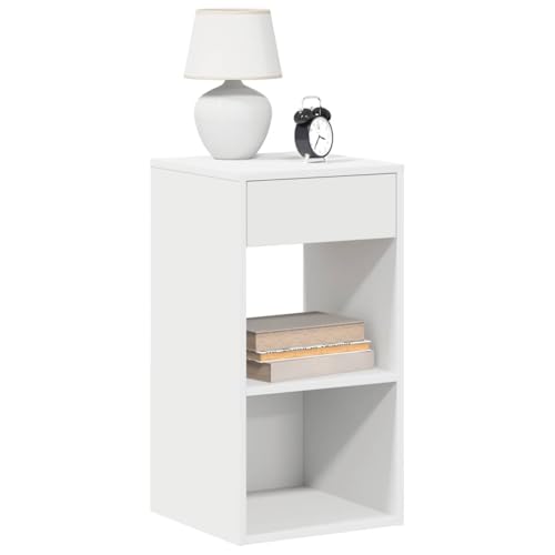 Qnhdfrt Nachttisch mit Schublade Weiß Schmaler Nachtschrank Schlafzimmer Holzwerkstoff 35x34x66,5 cm Stauraum für Bett und Wohnzimmer Qnhdfrt Nachttisch mit Schublade Weiß Schmaler Nachtschrank Schlafzimmer Holzwerkstoff 35x34x66,5 cm Stauraum für Bett und Wohnzimmer von Qnhdfrt