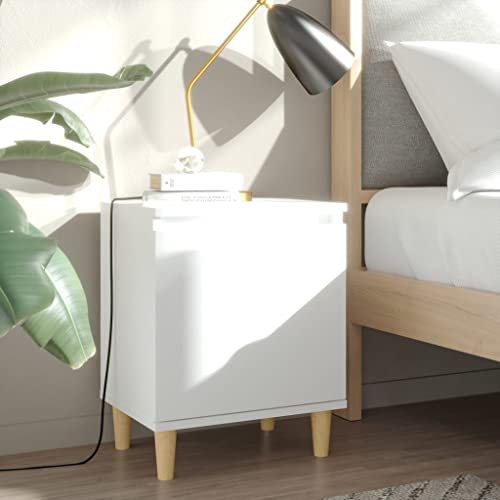 Qnhdfrt Nachttische 2er Set Weiß 40x30x50 cm Massivholz Eukalyptus Beine Modernes skandinavisches Nachtkommode mit Stauraum klein schmal für Schlafzimmer Wohnzimmer Flur Qnhdfrt Nachttische 2er Set Weiß 40x30x50 cm Massivholz Eukalyptus Beine Modernes skandinavisches Nachtkommode mit Stauraum klein schmal für Schlafzimmer Wohnzimmer Flur von Qnhdfrt