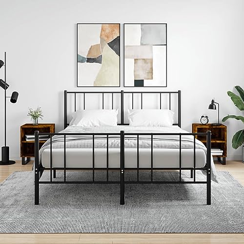 Qnhdfrt Nachttische Set 2 STK. Räuchereiche Holzwerkstoff Beistelltisch Kommode 40x30x50 cm Schmal Modern mit Stauraum für Schlafzimmer und Wohnzimmer Qnhdfrt Nachttische Set 2 STK. Räuchereiche Holzwerkstoff Beistelltisch Kommode 40x30x50 cm Schmal Modern mit Stauraum für Schlafzimmer und Wohnzimmer von Qnhdfrt