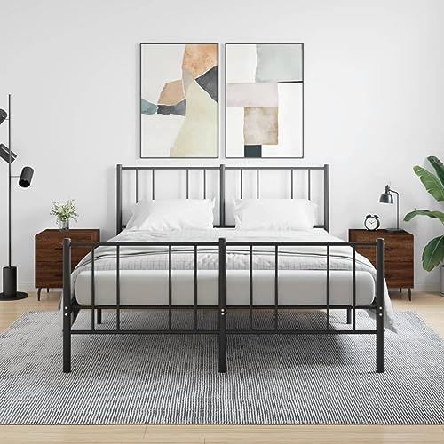 Qnhdfrt Nachttische Set Braun Eichen-Optik 2er Set Holzwerkstoff Metallfüße 40x35x47,5cm mit Schubladen Stauraum Schlafzimmer Möbel Modernes Design Qnhdfrt Nachttische Set Braun Eichen-Optik 2er Set Holzwerkstoff Metallfüße 40x35x47,5cm mit Schubladen Stauraum Schlafzimmer Möbel Modernes Design von Qnhdfrt