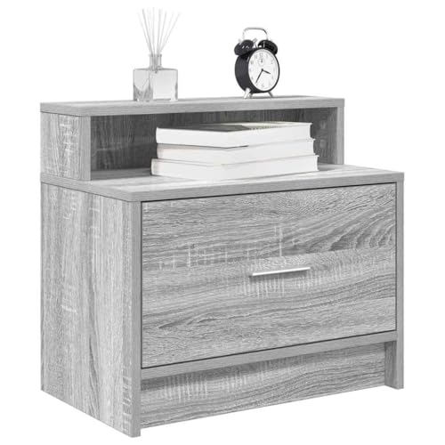 Qnhdfrt Nachttische mit Schublade Grau Sonoma 2 Stück Schmaler Nachttisch Kommode für Schlafzimmer Stauraum Bett Ablage Modernes Design Holzwerkstoff 51x31x47 cm Qnhdfrt Nachttische mit Schublade Grau Sonoma 2 Stück Schmaler Nachttisch Kommode für Schlafzimmer Stauraum Bett Ablage Modernes Design Holzwerkstoff 51x31x47 cm von Qnhdfrt