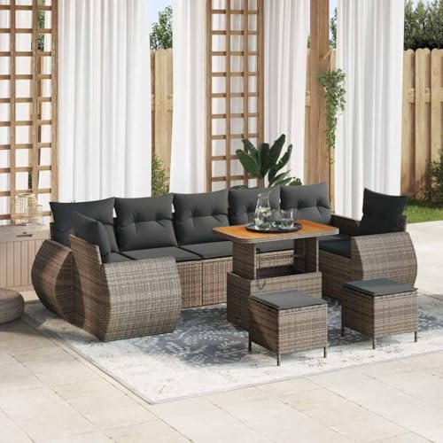 Qnhdfrt Outdoor Sofa Set 4 Teile Grau Modulares Gartensofa aus Handgewebtem Rattan mit Ecksofa und Tisch für Garten Terrasse Balkon Qnhdfrt Outdoor Sofa Set 4 Teile Grau Modulares Gartensofa aus Handgewebtem Rattan mit Ecksofa und Tisch für Garten Terrasse Balkon von Qnhdfrt
