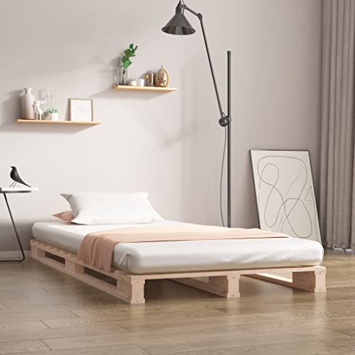 Qnhdfrt Palettenbett 75x190 cm Massivholz Kiefer Modernes Design Robustes Bettgestell mit Praktischen Latten für Schlafzimmer und Gästezimmer Qnhdfrt Palettenbett 75x190 cm Massivholz Kiefer Modernes Design Robustes Bettgestell mit Praktischen Latten für Schlafzimmer und Gästezimmer von Qnhdfrt