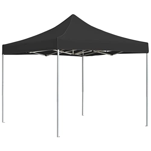 Qnhdfrt Partyzelt 3x3 m Anthrazit Faltbarer Aluminium Pavillon mit Oxford-Dach für Garten Grillabende und Outdoor-Events Qnhdfrt Partyzelt 3x3 m Anthrazit Faltbarer Aluminium Pavillon mit Oxford-Dach für Garten Grillabende und Outdoor-Events von Qnhdfrt
