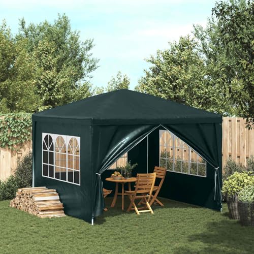 Qnhdfrt Partyzelt 3x3 m Grün Gartenpavillon mit UV- und wasserbeständigem PE-Dach Stahlrahmen für Gartenpartys Camping und Outdoor-Events Qnhdfrt Partyzelt 3x3 m Grün Gartenpavillon mit UV- und wasserbeständigem PE-Dach Stahlrahmen für Gartenpartys Camping und Outdoor-Events von Qnhdfrt