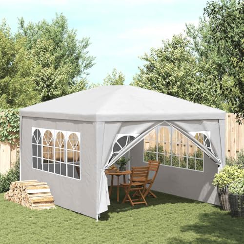Qnhdfrt Partyzelt 3x4 m Weiß Gartenpavillon mit UV und wasserbeständigem PE Dach Stahlrahmen für Gartenpartys Camping und Outdoor Events Qnhdfrt Partyzelt 3x4 m Weiß Gartenpavillon mit UV und wasserbeständigem PE Dach Stahlrahmen für Gartenpartys Camping und Outdoor Events von Qnhdfrt