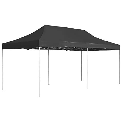 Qnhdfrt Partyzelt 6x3 m Anthrazit Faltbarer Aluminium Pavillon mit Oxford-Dach für Garten Grillabende und Outdoor-Events Qnhdfrt Partyzelt 6x3 m Anthrazit Faltbarer Aluminium Pavillon mit Oxford-Dach für Garten Grillabende und Outdoor-Events von Qnhdfrt