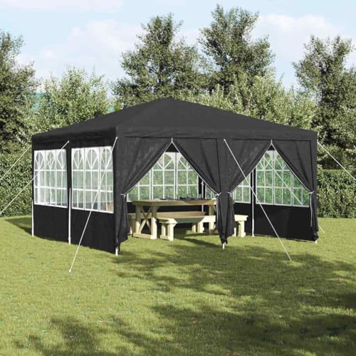 Qnhdfrt Partyzelt Anthrazit 4x4 m Robuster Pavillon mit Wasserdichtem PE-Gewebe und Stahlgestell für Garten Camping und Outdoor-Events Qnhdfrt Partyzelt Anthrazit 4x4 m Robuster Pavillon mit Wasserdichtem PE-Gewebe und Stahlgestell für Garten Camping und Outdoor-Events von Qnhdfrt