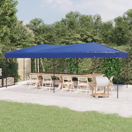 Qnhdfrt Partyzelt Faltbar Blau 3x6 m Robuster Pavillon aus 210D Oxford-Gewebe mit Silberbeschichtung UV-beständig & Wasserdicht für Garten Camping und Outdoor-Events von Qnhdfrt