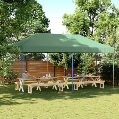 Qnhdfrt Partyzelt Faltbar Pop Up Grün 580 x 292 x 315 cm Wasserdichtes Oxford Gewebe mit PVC Beschichtung Robuster Stahlrahmen für Garten Grillpartys und Outdoor Events Qnhdfrt Partyzelt Faltbar Pop Up Grün 580 x 292 x 315 cm Wasserdichtes Oxford Gewebe mit PVC Beschichtung Robuster Stahlrahmen für Garten Grillpartys und Outdoor Events von Qnhdfrt