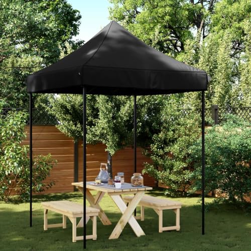 Qnhdfrt Partyzelt Faltbar Pop Up Schwarz 200x200x306 cm Gartenpavillon mit Wasserdichtem Oxford Stoff und Stabilem Stahlgestell für Outdoor Events Grillpartys und Camping Qnhdfrt Partyzelt Faltbar Pop Up Schwarz 200x200x306 cm Gartenpavillon mit Wasserdichtem Oxford Stoff und Stabilem Stahlgestell für Outdoor Events Grillpartys und Camping von Qnhdfrt