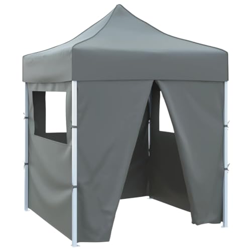 Qnhdfrt Partyzelt Faltbar mit 4 Seitenwänden 2x2m Anthrazit UV und Wasserbeständig für Garten Camping und Outdoor Events Qnhdfrt Partyzelt Faltbar mit 4 Seitenwänden 2x2m Anthrazit UV und Wasserbeständig für Garten Camping und Outdoor Events von Qnhdfrt
